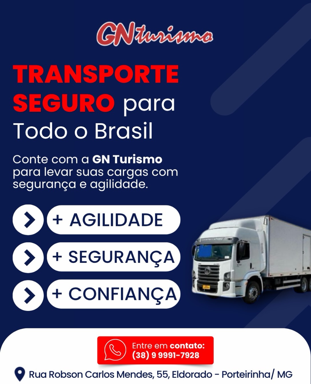 Arte da GN sobre transporte de encomendas e cargas